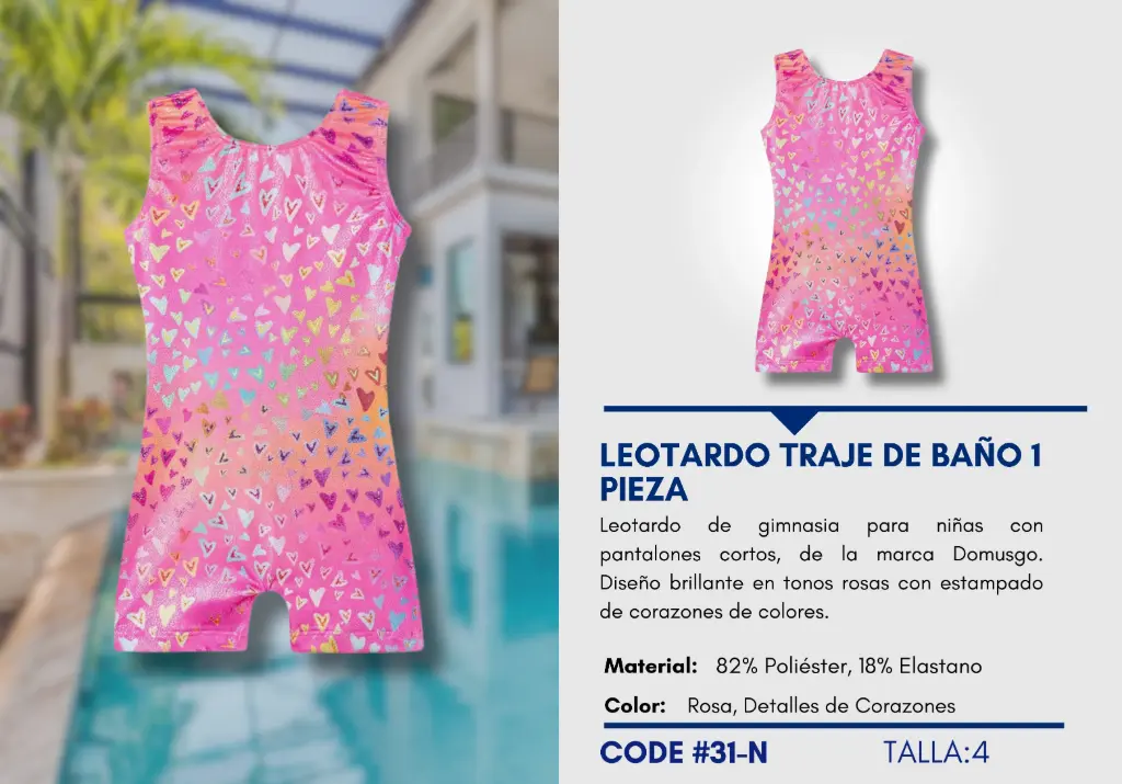 Traje de Baño Para Niña 4Y Kids Swim N-31
