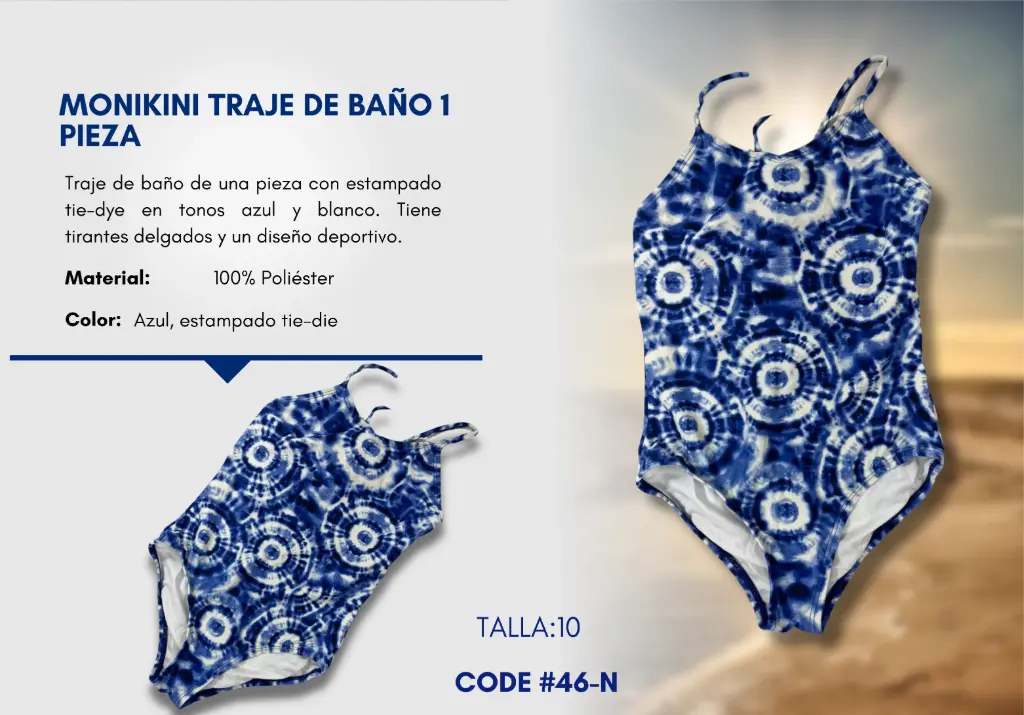Traje de Baño Para Niña 10Y Kids Swim N-46