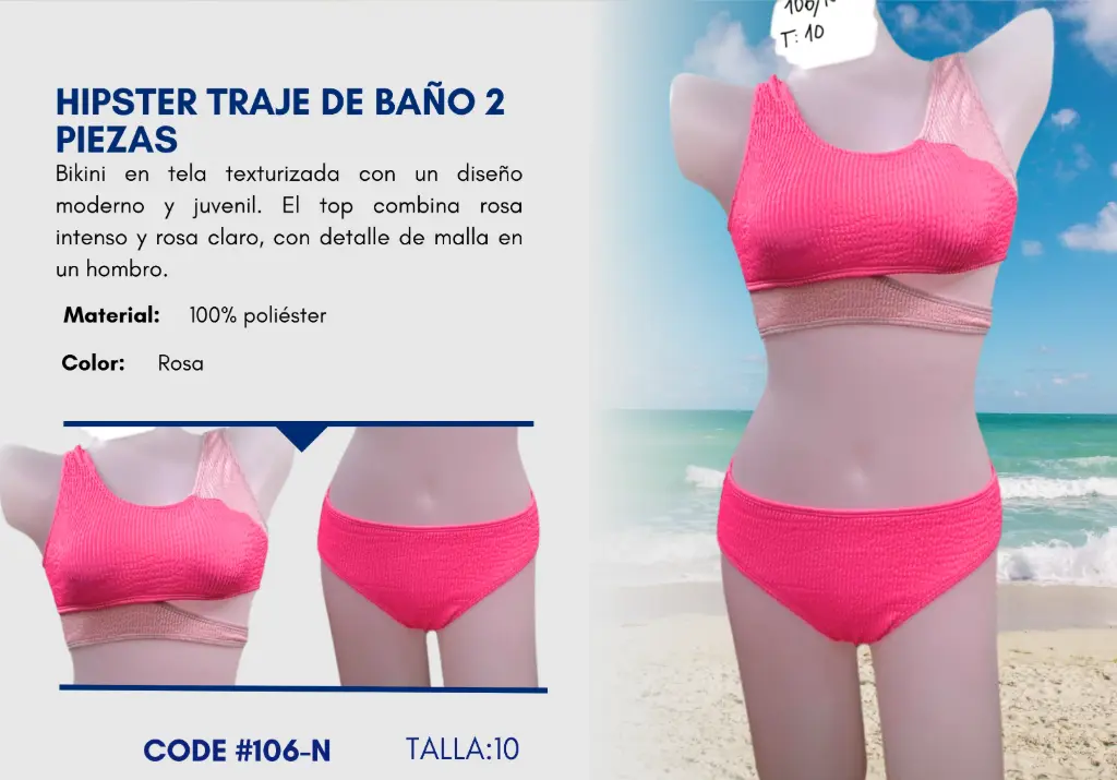 Traje de Baño Para Niña 10Y Kids Swim N-106