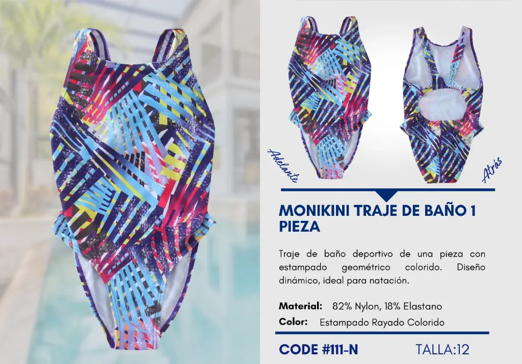 Traje de Baño Para Niña 12Y Kids Swim N-111