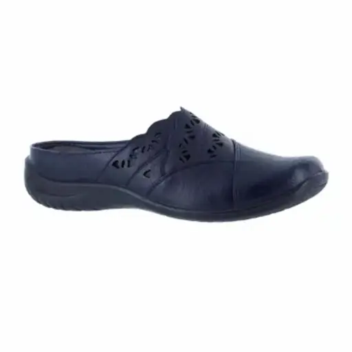 [Easy Street Womens Forever Square Toe Slip-On Shoe - New Navy 6 1/2 Medium] Easy Street Forever - Zapato Sin Cordones Con Punta Cuadrada Para Mujer - Azul Marino, Talla 6 1/2 Mediana |