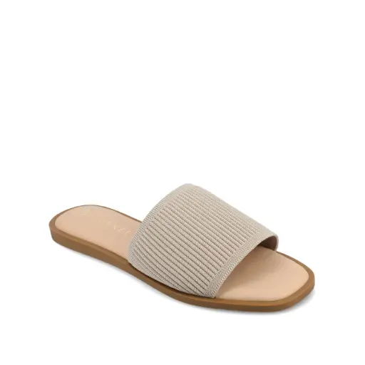 [Journee Collection Womens Prisilla Flat Sandals - TAUPE 6 1/2 MEDIUM] Sandalias Planas Prisilla Para Mujer De La Colección Journee - Gris Topo 6 1/2 Mediano | 194379848131 TRG187600741