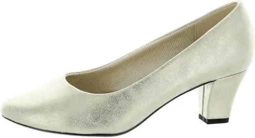 [Easy Street Womens Ballari Stiletto Heel Pumps - Soft Gold GOLD 8 NARROW] Zapatos De Tacón De Aguja Ballari Para Mujer De Easy Street - Dorado Suave Dorado 8 Estrecho | 196371143429 TRG187603172