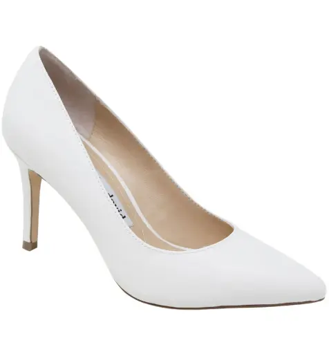 [Charles By Charles David Womens Pact Smooth Pointed Toe Stiletto Heel Pumps - WHITE 8 MEDIUM] Zapatos De Tacón De Aguja Con Punta Lisa Y Puntiaguda Pact De Charles By Charles David Para Mujer - Blanco 8 Mediano | 636535669254 TRG187799076