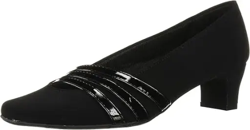 [Easy Street Womens Entice Stiletto Heel Pumps - BLACK SUEDE 12 MEDIUM] Zapatos De Tacón De Aguja Entice Para Mujer De Easy Street - Ante Negro, Talla 12 Mediana | TRG185041140