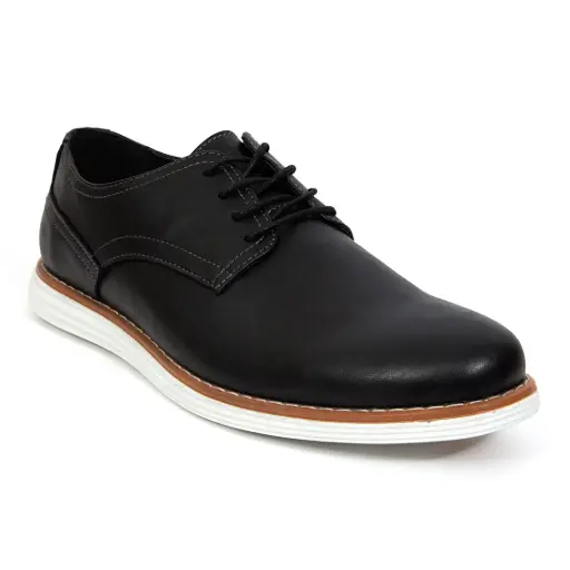 [Deer Stags Mens Union Oxford Shoes - BLACK 11 1/2 MEDIUM] Zapatos Oxford Union Para Hombre De Deer Stags - Negro 11 1/2 Mediano | 703022214065 TRG187602950